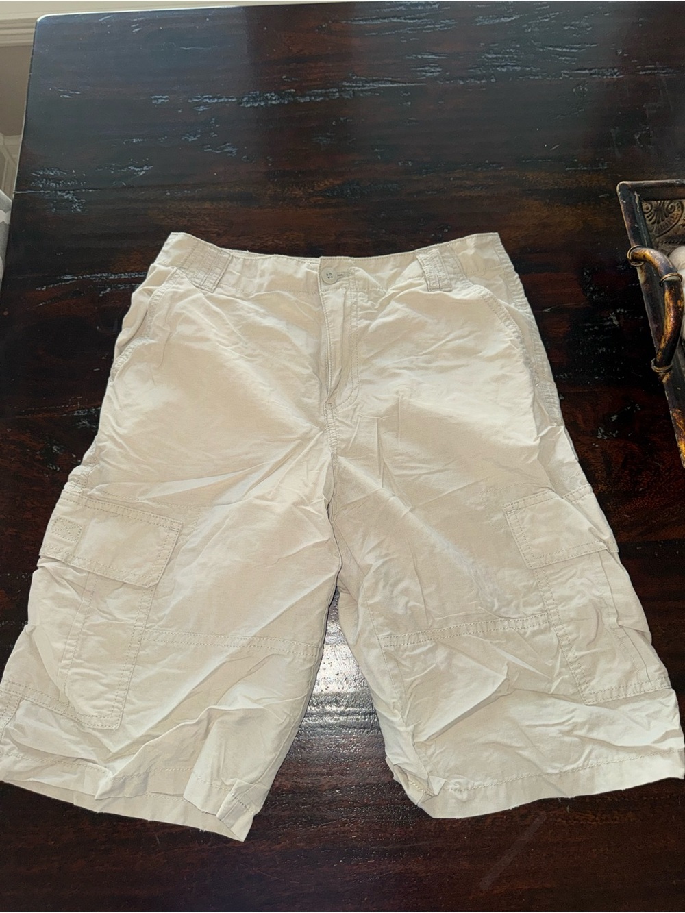 NWOT Boys 82 Zero BeigeCargo Shorts - Lightweight Summer Utility size 14